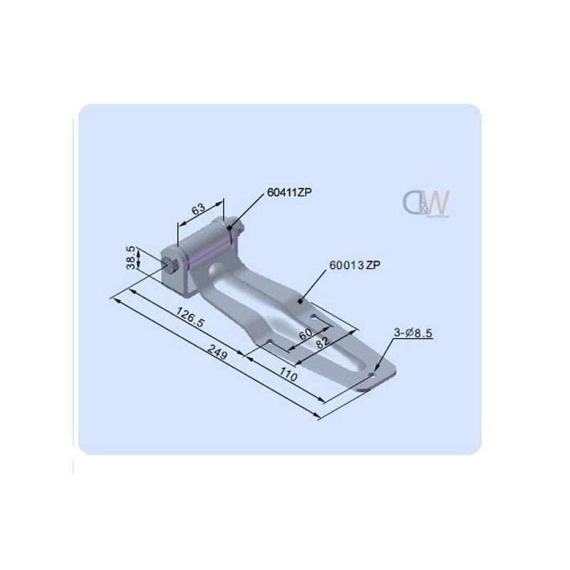 Large Over Seal Hinge - Stainless Steel - 1