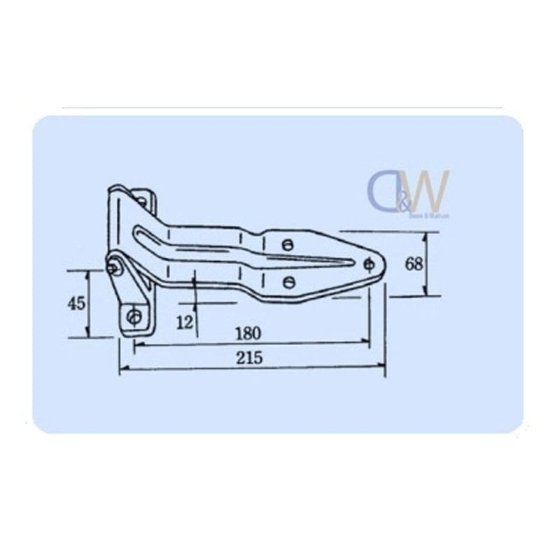 Medium Over Seal Hinge - Zinc - 1