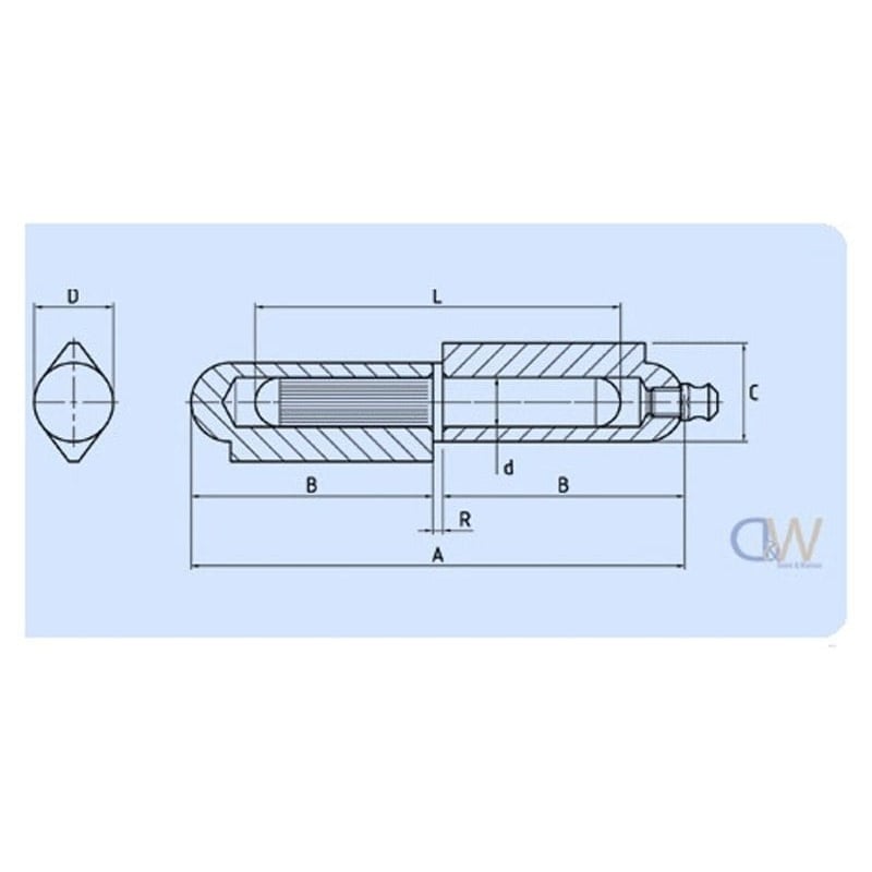 Butt HingeWeld On Bullet Hinge Mild Steel3