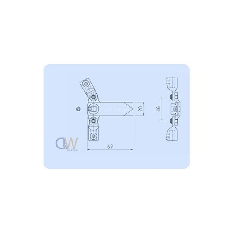 Mechanical Component Technical Drawing