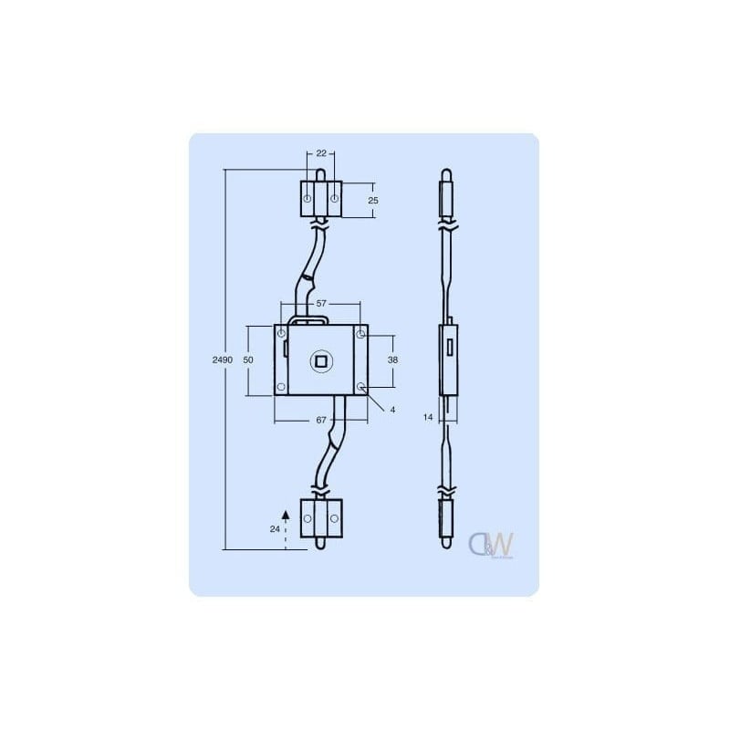 Locking Accessories Two Way Rod Latch3