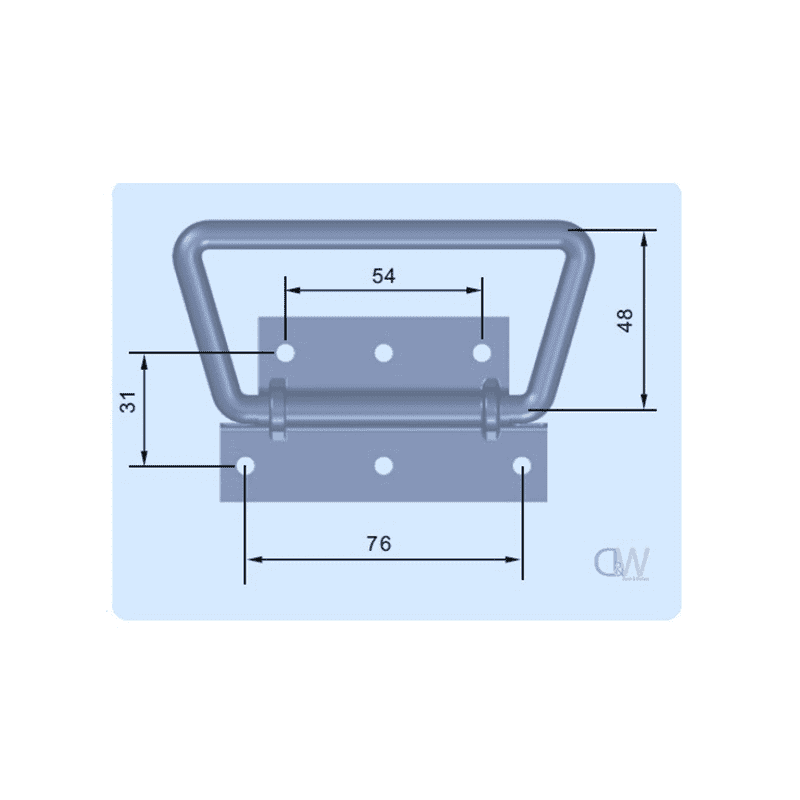 Chrome Grab Handle - 4