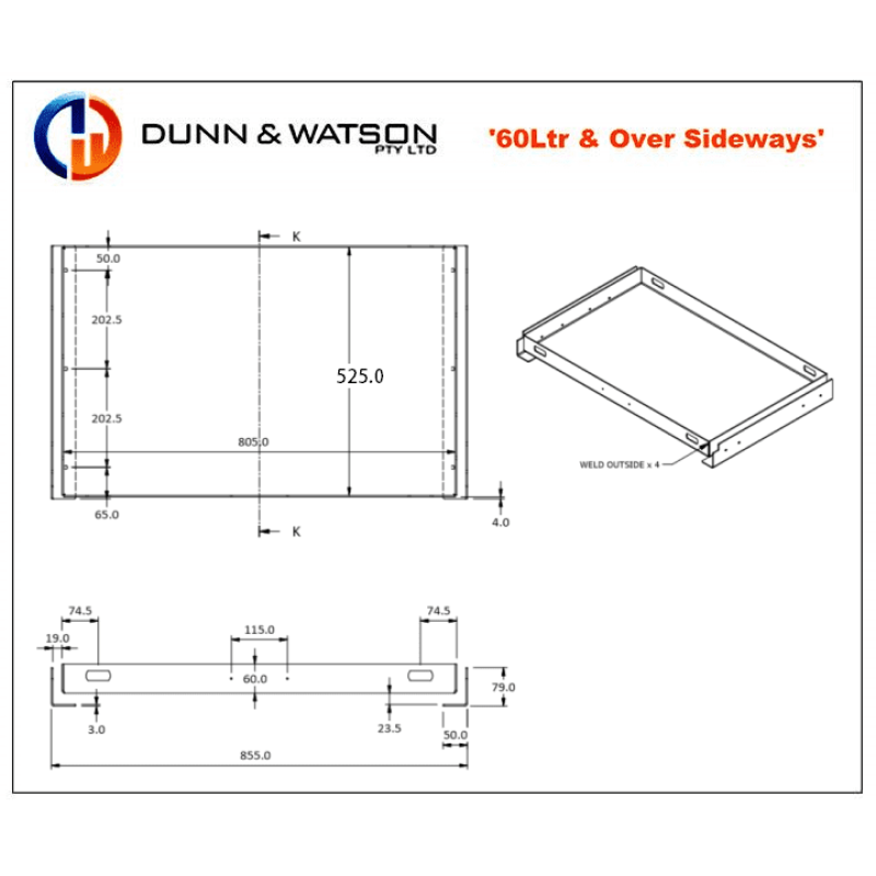 4wd Fridge Slides - 60LTR & Over - 3