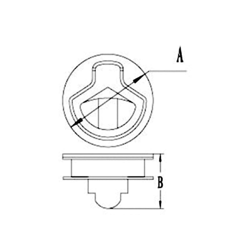 Stainless Steel Finger Pull Latch - 2