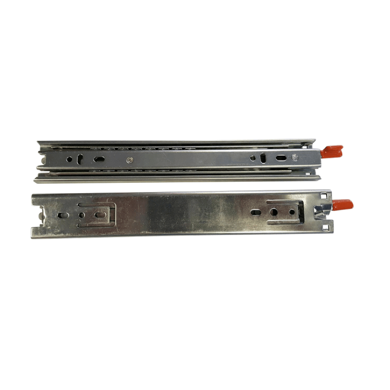 Metal Drawer Slides With Red Release Levers