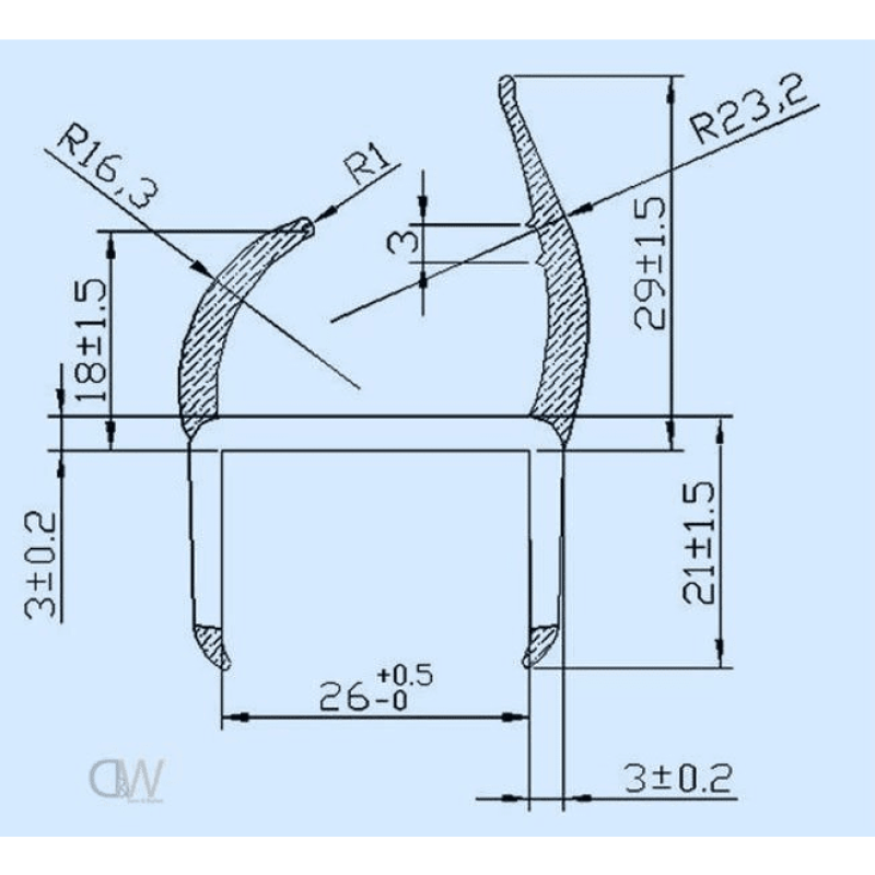 Mechanical Component Technical Drawing