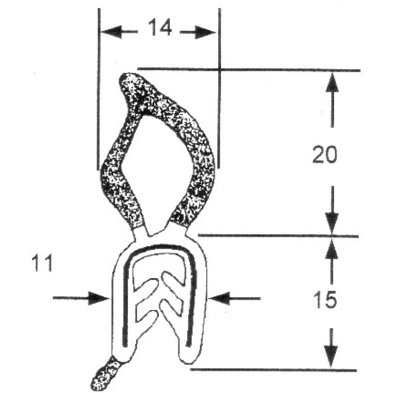 Gasket Profile With Precise Measurements