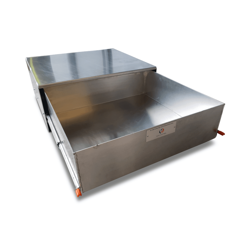 Industrial Metallic Drawer Container