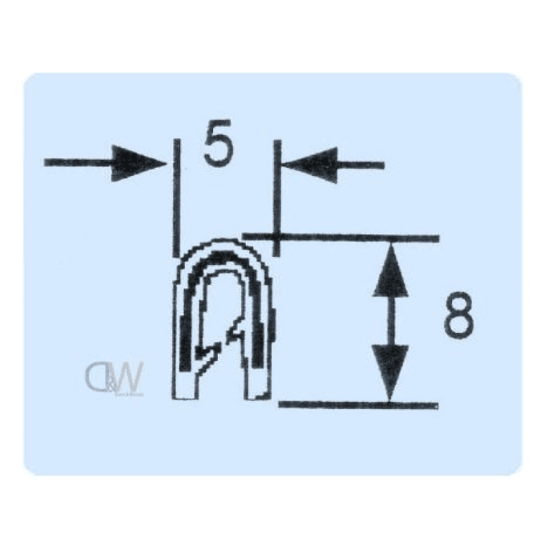 U Shaped Object Technical Drawing