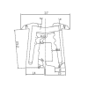 aluminium hinge size