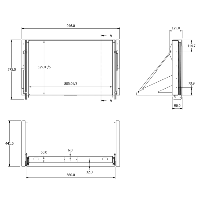 60L & Over Sideways Tilt Fridge Slide (Australian Made) - 1