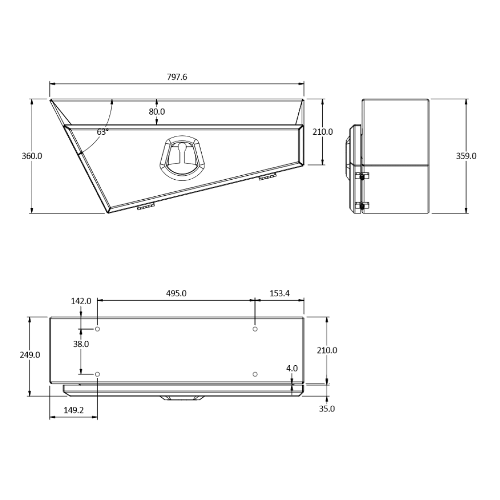 Single Tapered Rope Rail Ute Tray Toolbox (Pair / Australian Made) - 5