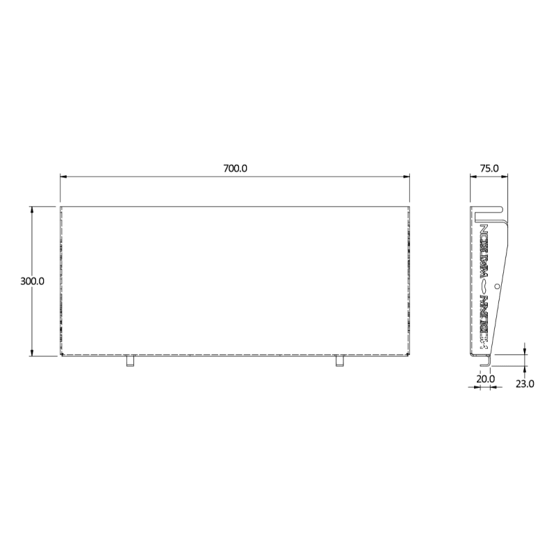 side bench 700 size