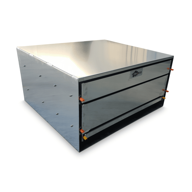 Double Canopy Cargo Drawer + Bench 900mm W x 800mm D x 450mm H (Aus Made) - 3