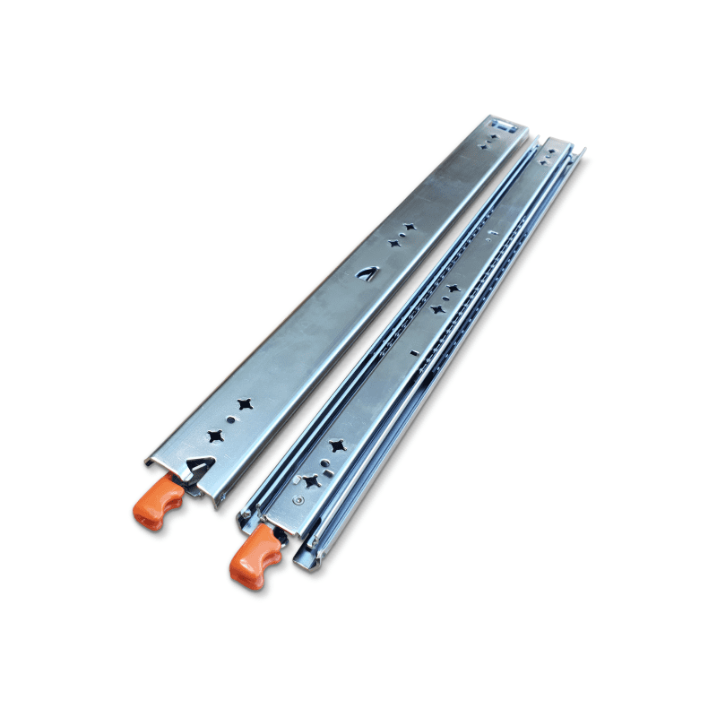 Stainless Steel 125kg Locking Drawer Slides - 2