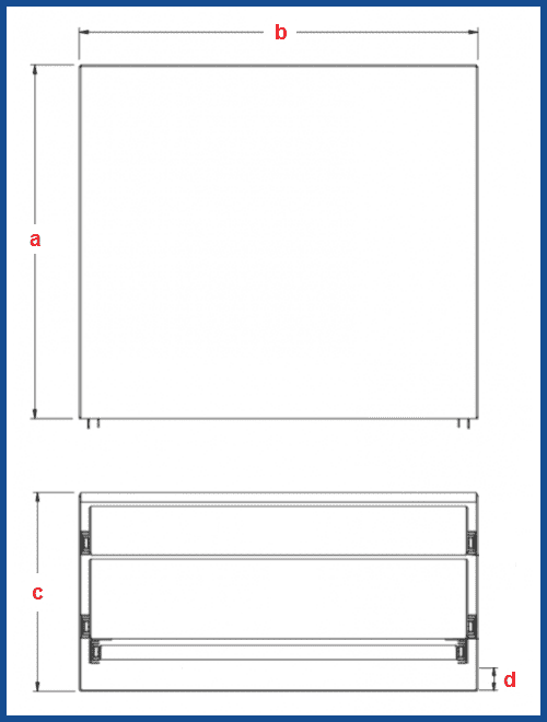 Custom DOUBLE ECO Drawer BENCH new