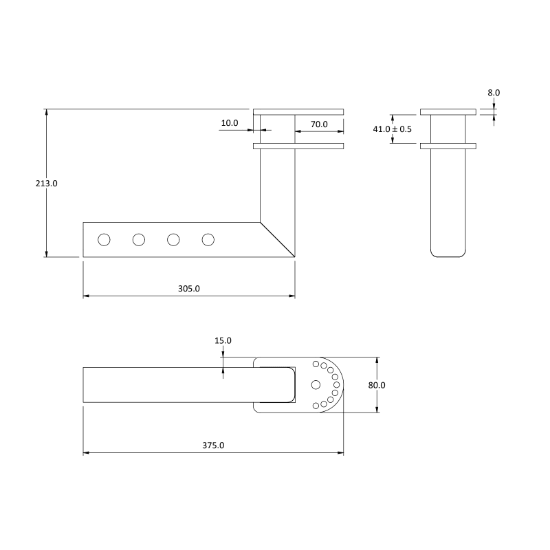 Portable BBQ Table for Car Tow Hitch (Australian Made) - 4