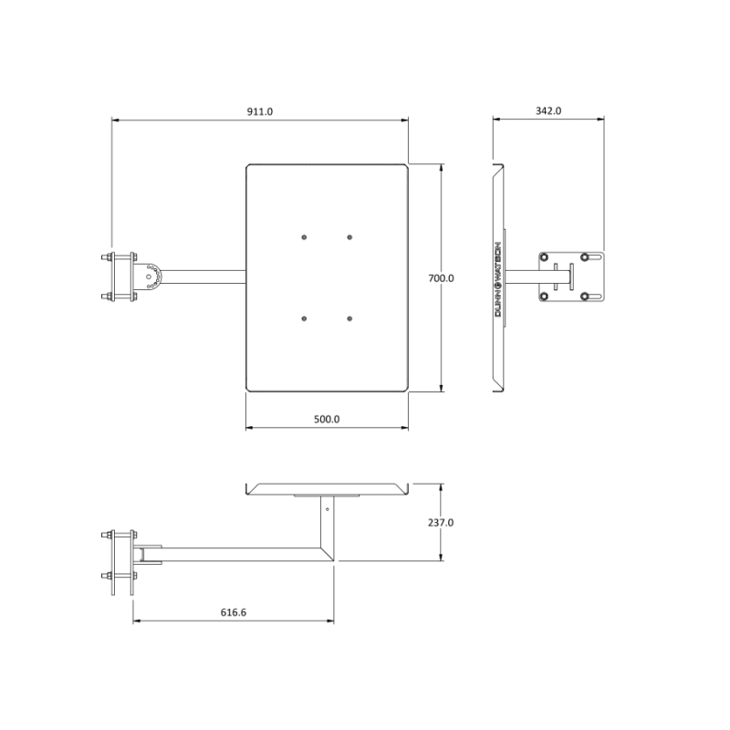 Portable BBQ Table for Caravan or Trailer (Australian Made) - 5