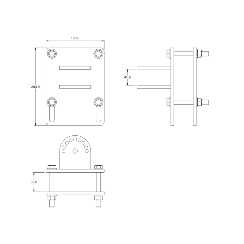 Portable BBQ Table for Caravan or Trailer (Australian Made) - 6