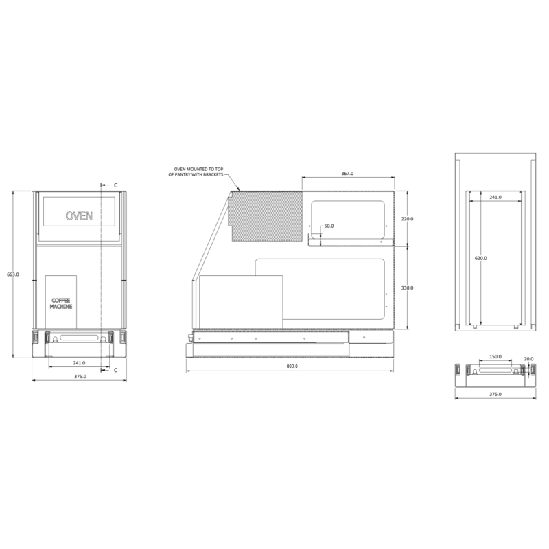 Deluxe Pantry Drawing