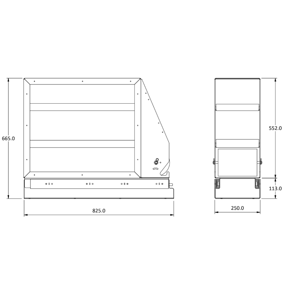 4wd Canopy Pantry with paper towel dimensions