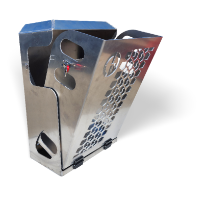 Tilting Aluminium Jerry Can Holder (Australian Made) - 1