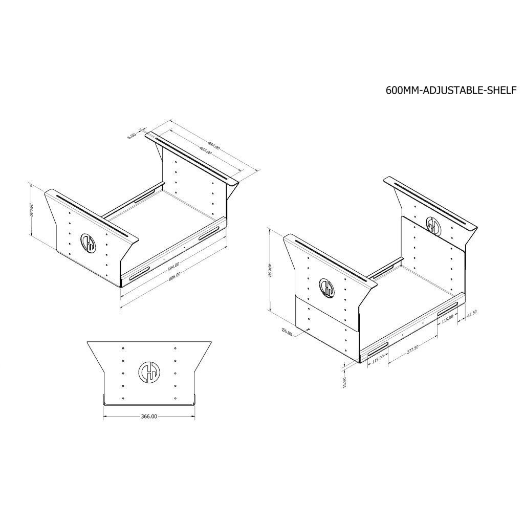 4x4 Adjustable Canopy Shelf - 1