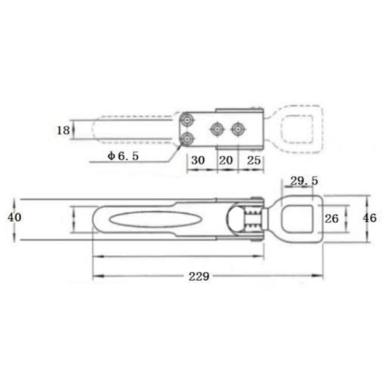 Heavy Duty Over Center Fasteners - Stainless Steel - 1