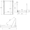 50ltr slide and tilt fridge slide dimensions