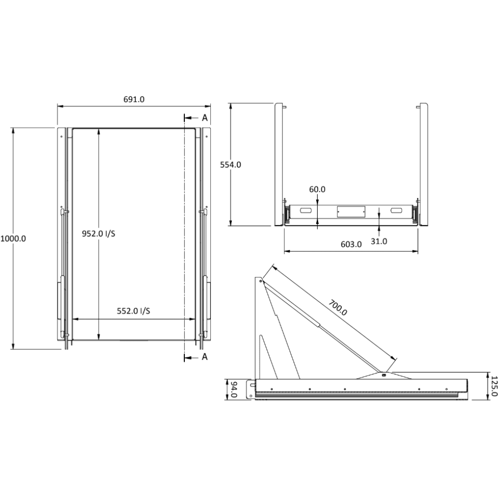 4x4 Slide And Tilt Fridge Slides – 95LTR and Over (Aus Made) - 2