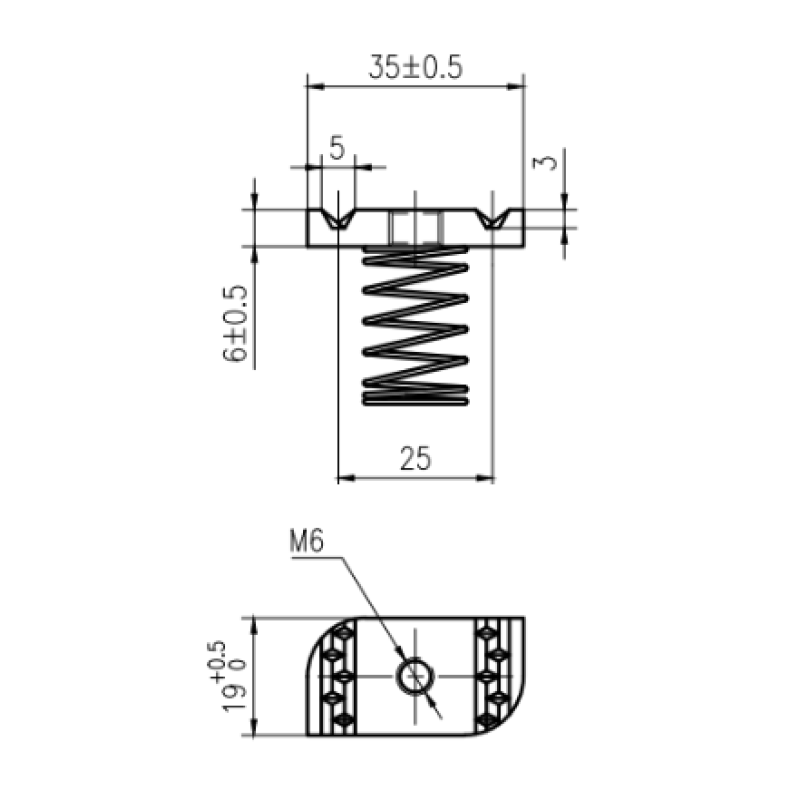 M6 Sprung Channel Nut