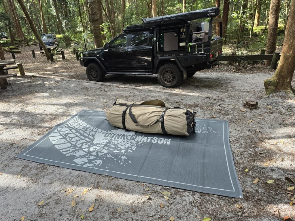 Dunn & Watson Camp Mat On A Bush Campsite