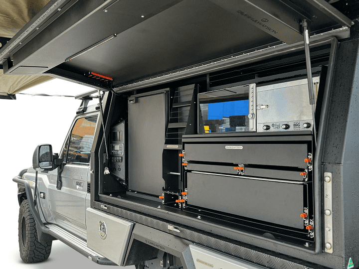 Dunn & Watson Custom Canopy Fitout Passenger Side