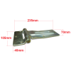 Truck Door Over Seal Hinge - Zinc Plated - 1