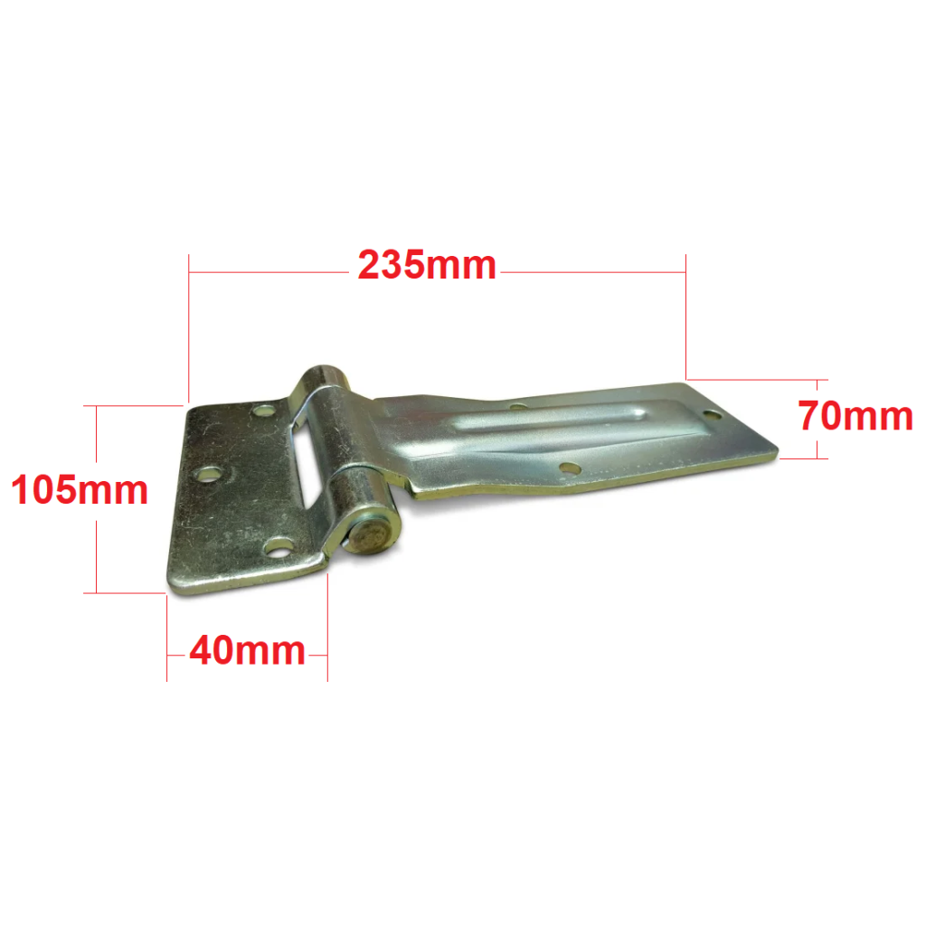 Truck Door Over Seal Hinge - Zinc Plated - 1