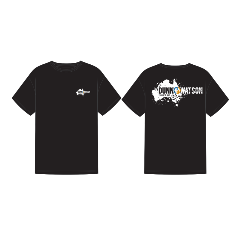 Dunn Watson T Shirt Australia Logo Black