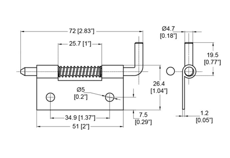 Extra Small Spring Bolt - 1