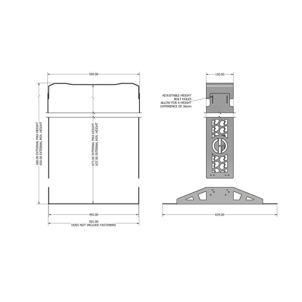 85L UNIVERSAL UPRIGHT FRIDGE CAGE