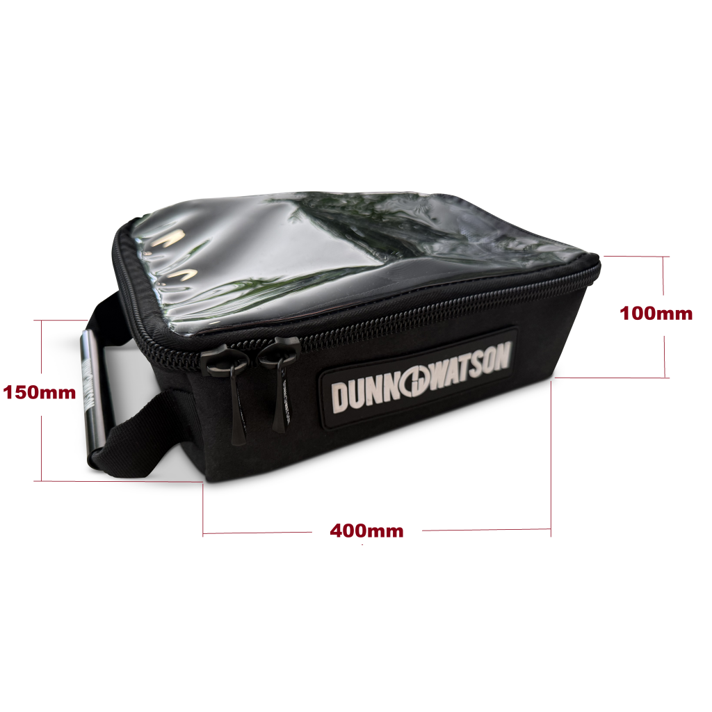 Dunn & Watson Slim Clear Top Canvas Bag Dimensions