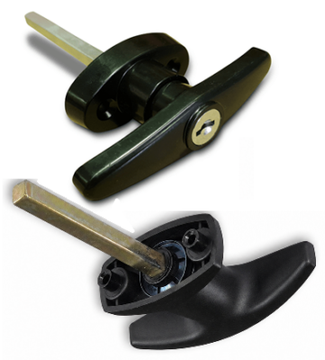 Black Front And Rear T Handles
