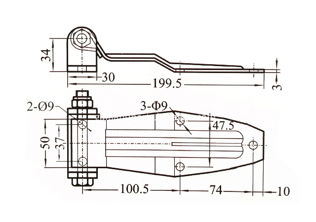 Medium Blade Over Seal Hinge - Stainless Steel 304 - 13
