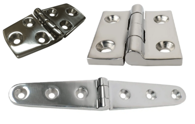 Stainless Steel Marine & Boating Button Images Hinges