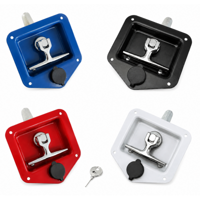Coloured Drop T Handle Button