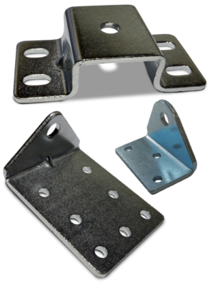 Gas Strut Brackets No Ball Stud Fitted