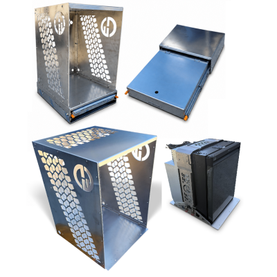 Upright Fridge Enclosure Button